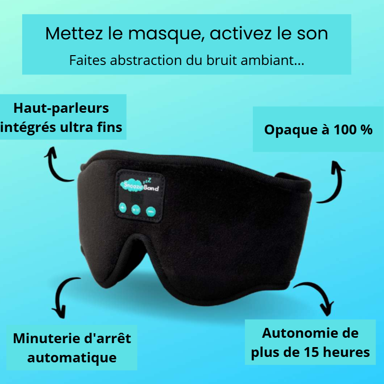 CozyDream™ Masque De Nuit Pro Bluetooth